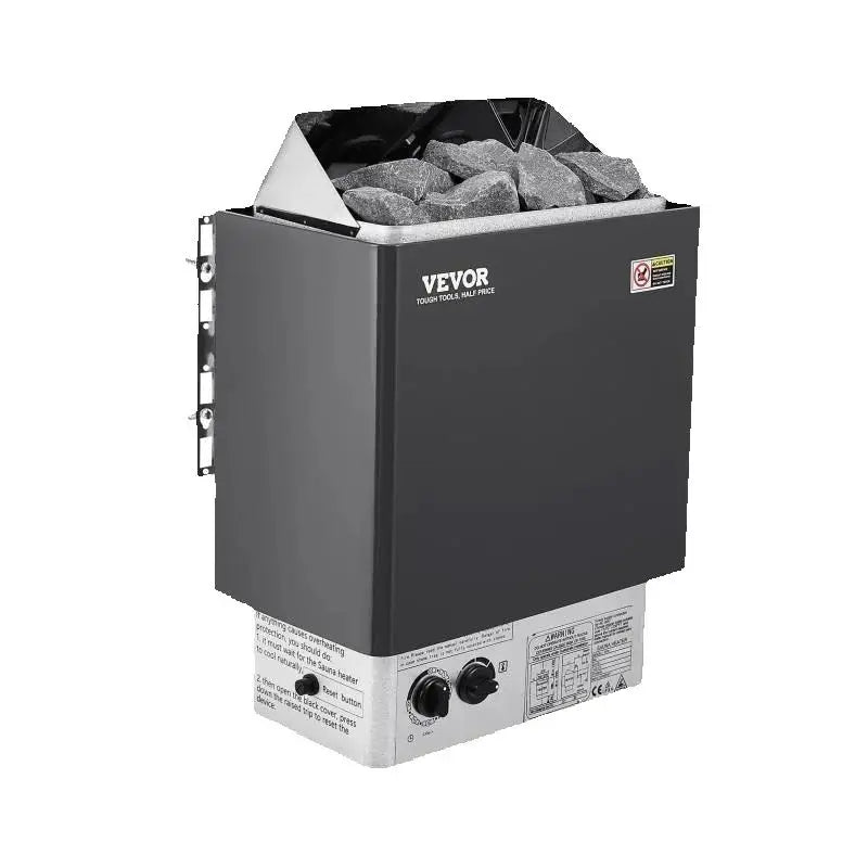 Electric Sauna Heater Stove 3KW Internal Controller Overheating Protection Stainless Steel Spa Room Steam Generator