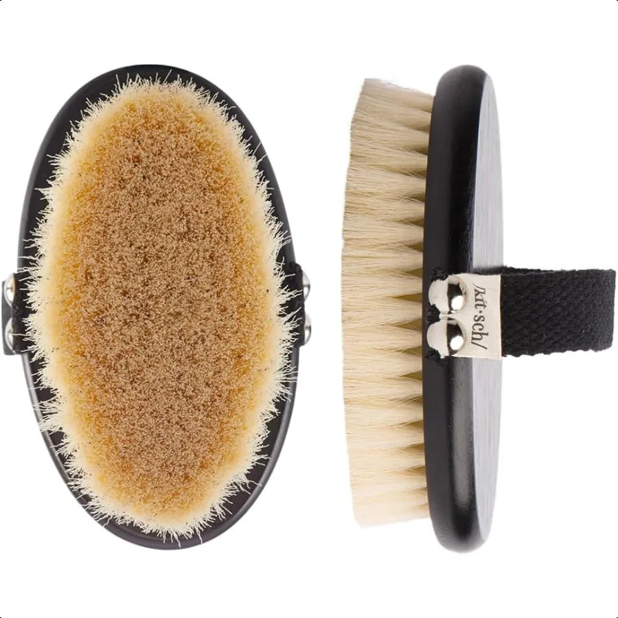 Dry Brushing Body Brush for Lymphatic Drainage Soft Bristles Reduces Cellulites Removes Dry Skin and Improves Blood Circulation